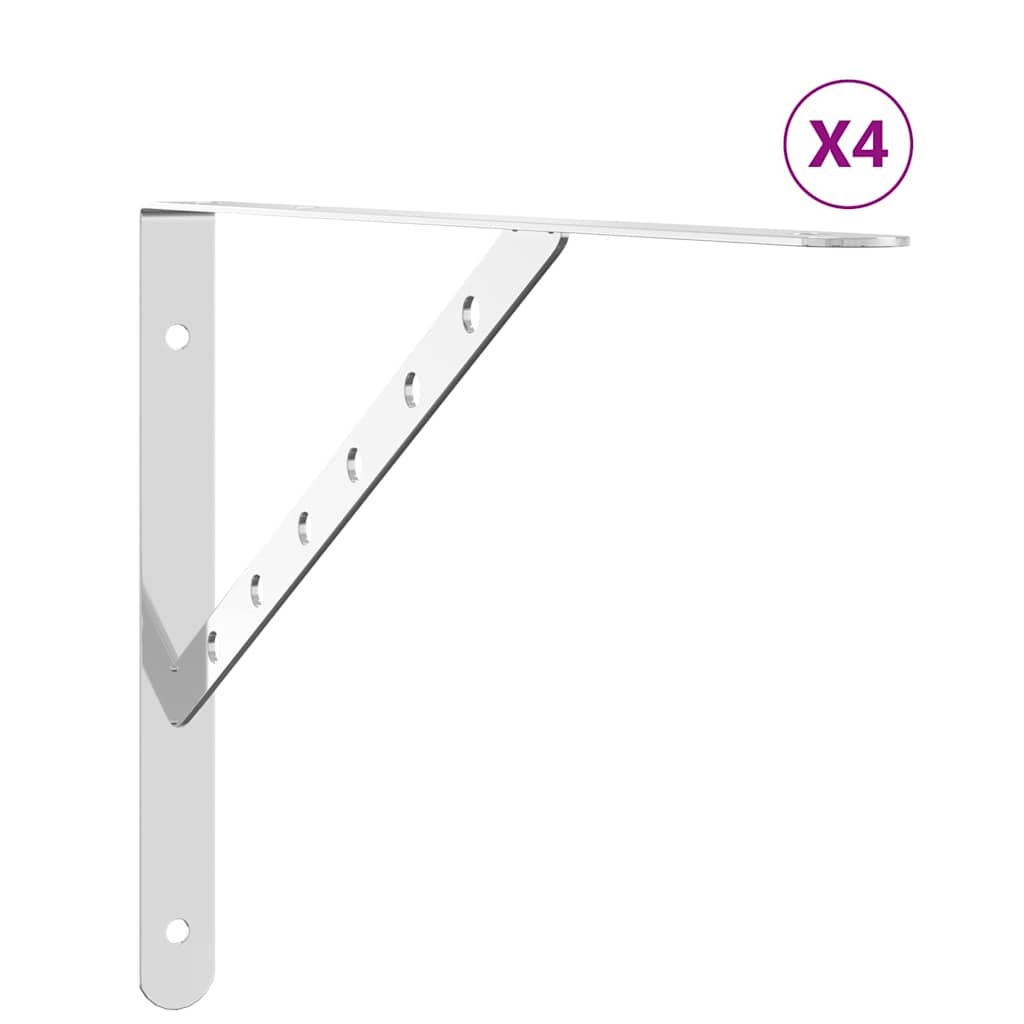 Vidaxl 4er Set Regalträger Edelstahl 40x25cm - Stabil & platzsparend - bis zu 50% Rabatt