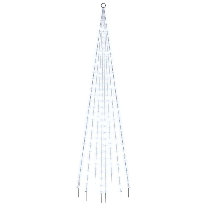 Vidaxl LED-Fahnenmast-Weihnachtsbaum 300 cm, 310 LEDs Kaltweiß - bis zu 55% reduziert