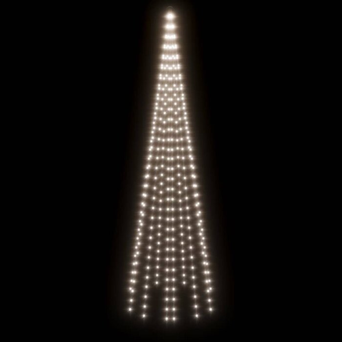 Vidaxl LED-Fahnenmast-Weihnachtsbaum 300 cm, 310 LEDs Kaltweiß - bis zu 55% reduziert