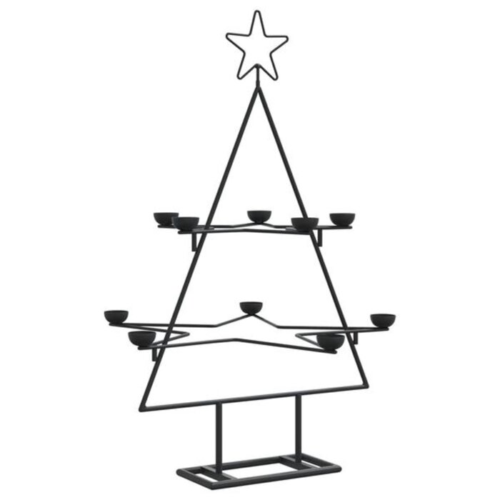 Vidaxl Weihnachtsbaum aus Metall, 75 cm, Schwarz - Jetzt bis zu 74% sparen