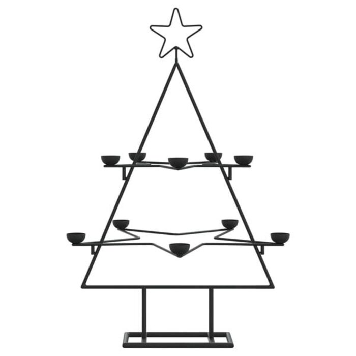 Vidaxl Weihnachtsbaum aus Metall, 75 cm, Schwarz - Jetzt bis zu 74% sparen