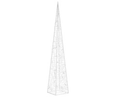 Vidaxl LED-Lichtkegel Acryl 60 cm Kaltweiß - Bis zu 54% sparen!