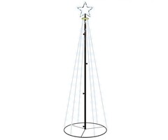 Vidaxl LED-Kegel-Weihnachtsbaum 180 cm - 108 LEDs - Kaltweiß - bis zu 55% Rabatt