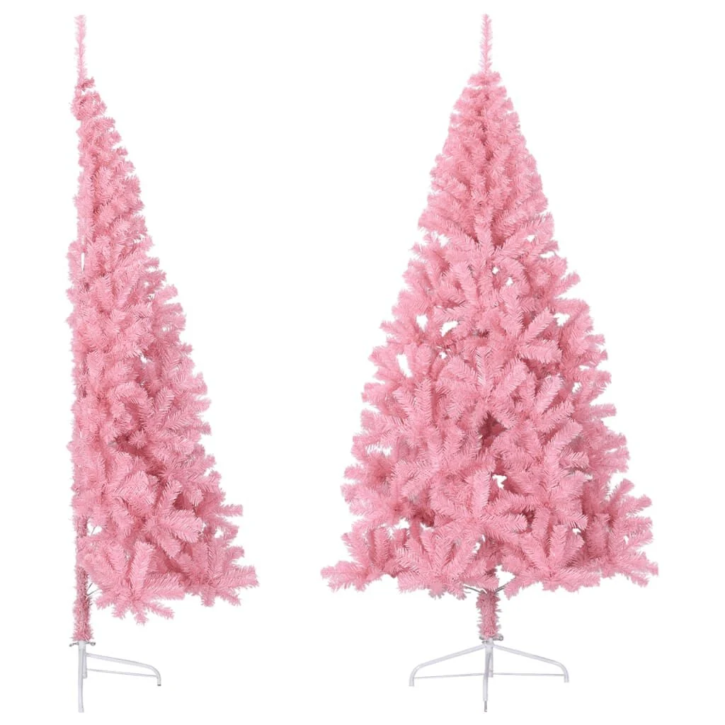 Halber Weihnachtsbaum 240 cm Rosa - Platzsparend & bis zu 33% reduziert