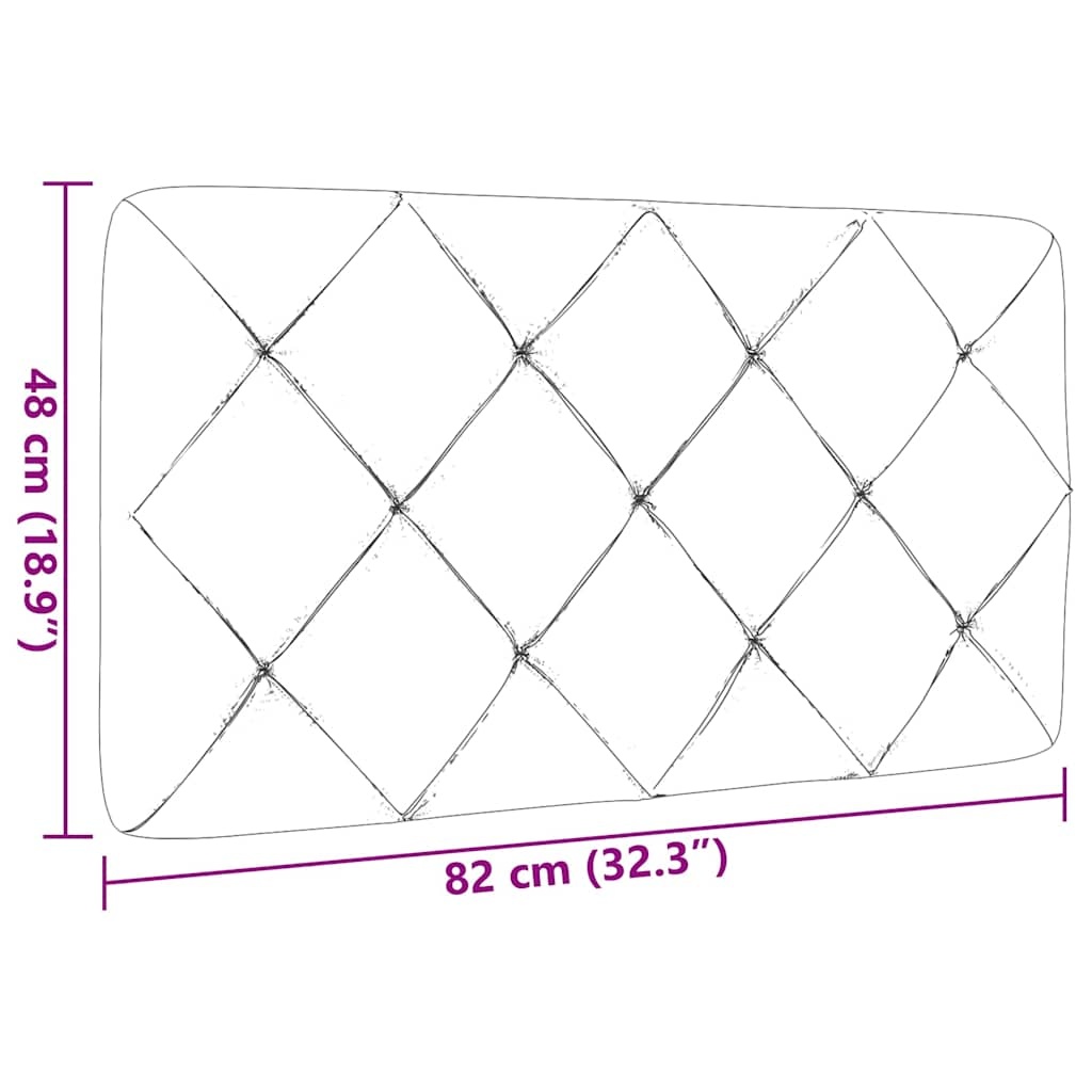 Vidaxl Bettkopfteil-Kissen 80 cm Taupe - Jetzt bis zu 67% Rabatt sichern
