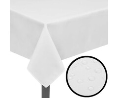 Vidaxl 5-tlg. Tischdecken Set 100x100cm Weiß - bis zu 63% günstiger