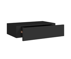 Vidaxl Schickes Wandregal mit Schublade, 40 cm, Schwarz - jetzt bis zu 45% sparen