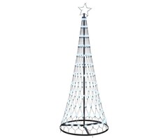 Vidaxl LED-Weihnachtsbaum 184,5 cm, Kaltweiß, 8 Modi - Jetzt bis zu 58% sparen