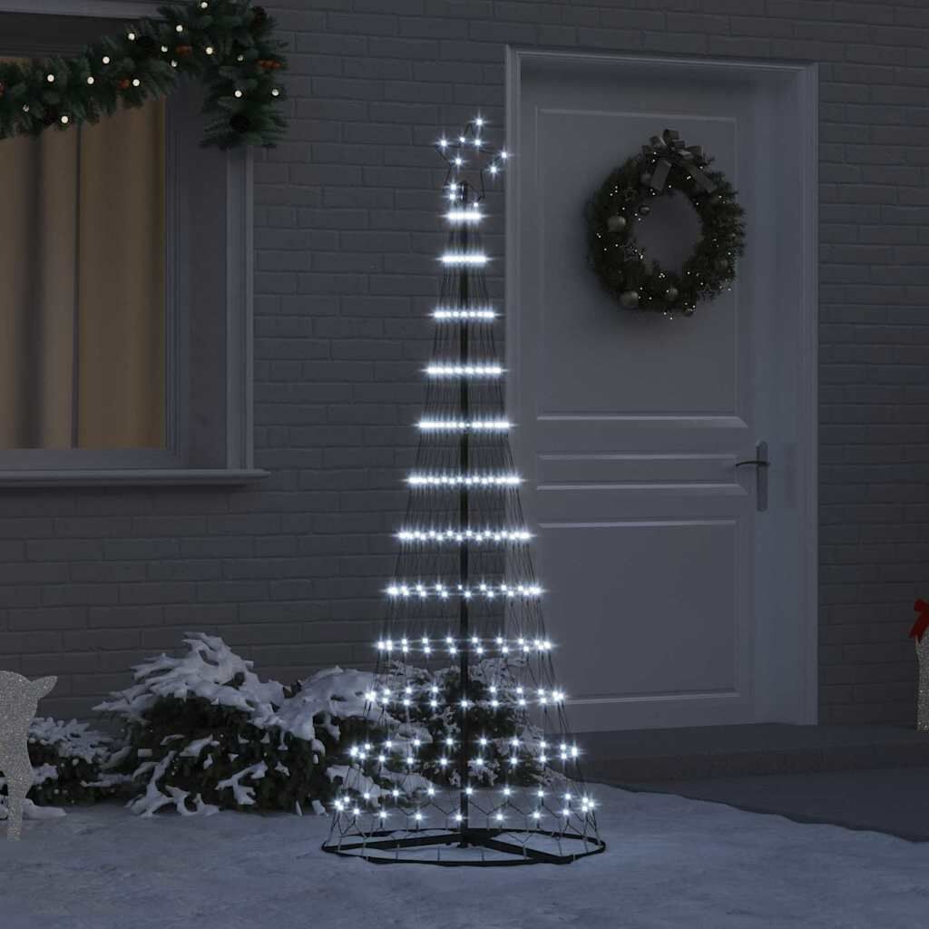 Vidaxl LED-Weihnachtsbaum 184,5 cm, Kaltweiß, 8 Modi - Jetzt bis zu 58% sparen