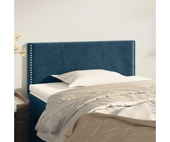 Vidaxl Samt-Kopfteil für Bett, 100x78/88 cm, Dunkelblau - bis zu 61% reduziert