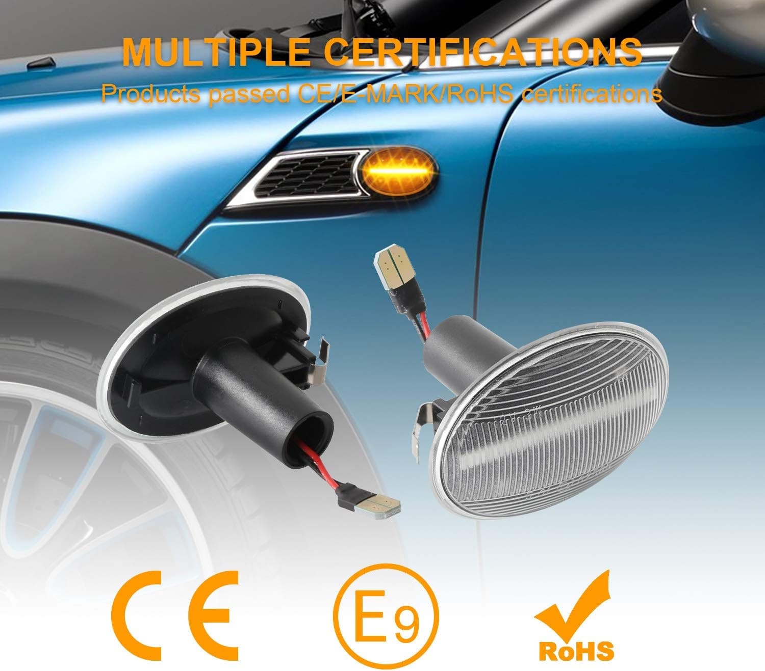 Dynamische LED-Seitenblinker Set für Mini Modelle - Jetzt bis zu 53% sparen