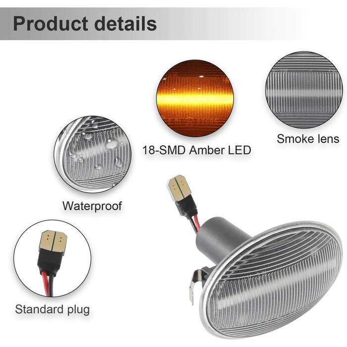 Dynamische LED-Seitenblinker Set für Mini Modelle - Jetzt bis zu 53% sparen
