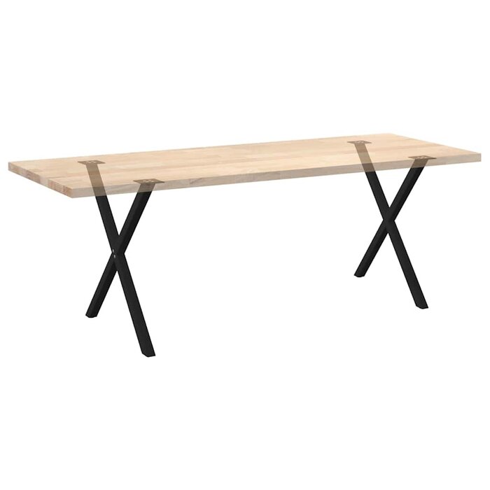 Tischbeine X-Form 80x72-73cm, Stahl Schwarz - bis zu 33% reduziert