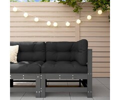 Garteneckbank aus Kiefernholz - Grau - Bis zu 41% Rabatt im Outlet