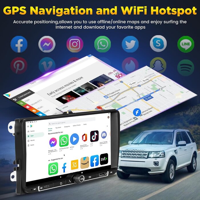 Autoradio für VW, Seat & Skoda - 4GB RAM - Wireless CarPlay - bis zu 35% Rabatt