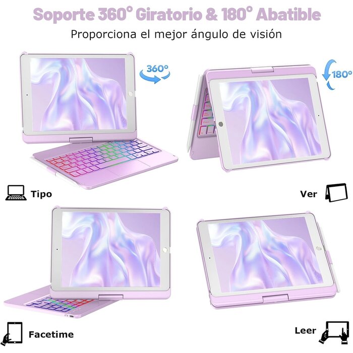 iPad 10,2 Zoll Tastaturhülle mit Touchpad - Blau (bis zu 44% Rabatt)