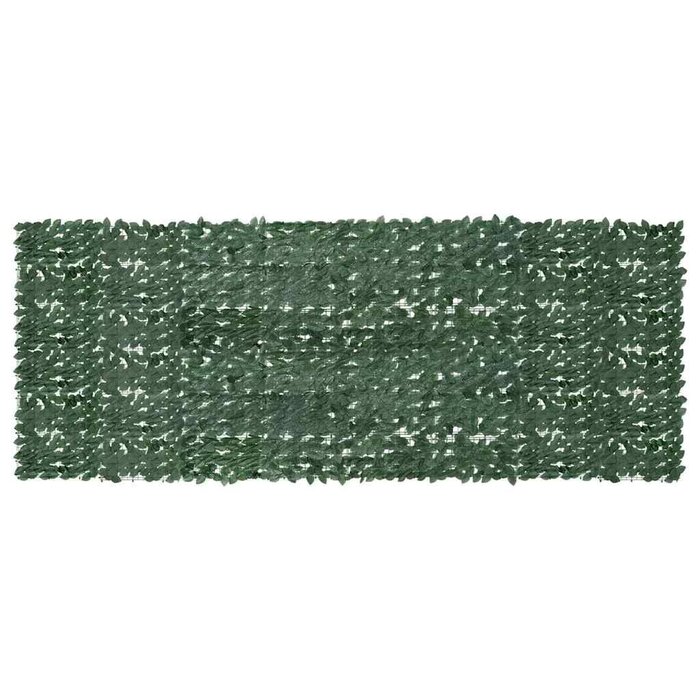 Balkonsichtschutz mit Blättern 400x150 cm - Dunkelgrün - bis zu 33% reduziert