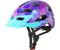 Sicherer Kinderfahrradhelm in Lila - 50-57 cm mit Beleuchtung - bis zu 27% Rabatt