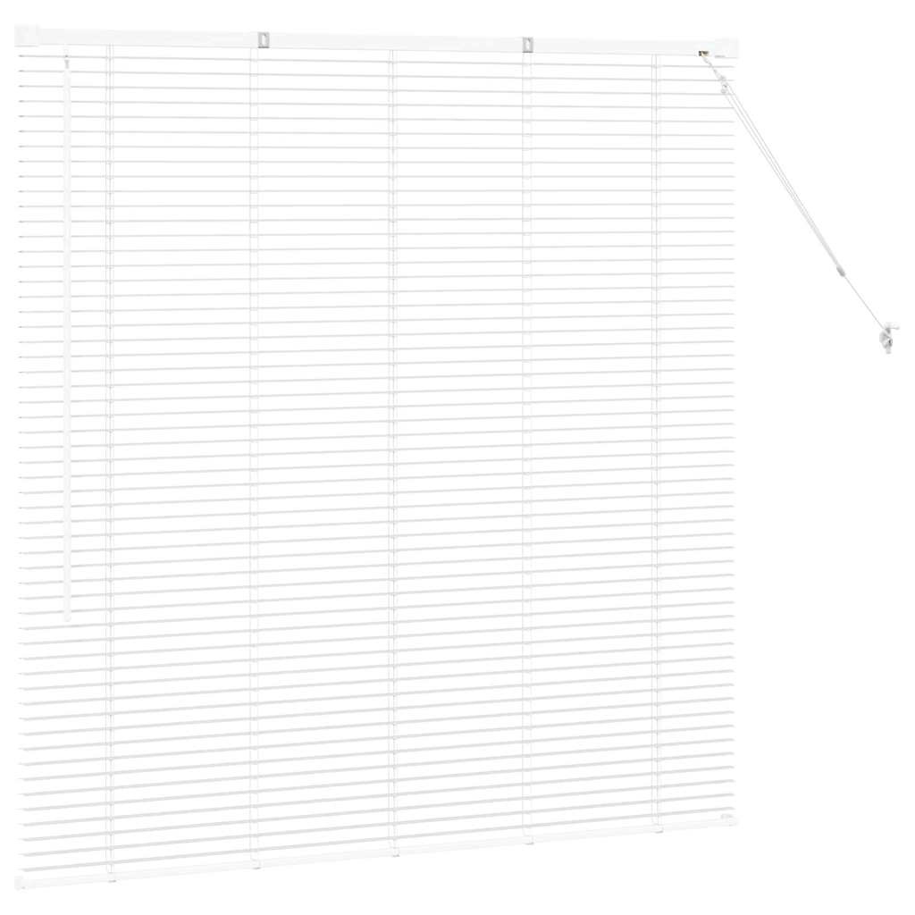 Vidaxl Aluminium Jalousie 130x130 cm, Weiß - Jetzt bis zu 58% Rabatt sichern