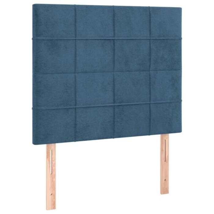 Vidaxl Bettkopfteile 2er Set, Dunkelblau, Samt - Outlet bis zu 74% günstiger