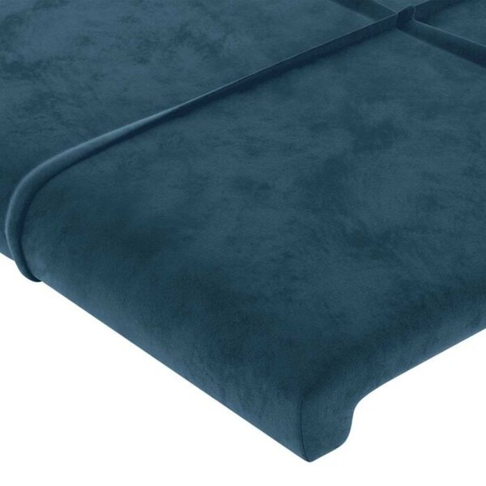 Vidaxl Bettkopfteile 2er Set, Dunkelblau, Samt - Outlet bis zu 74% günstiger