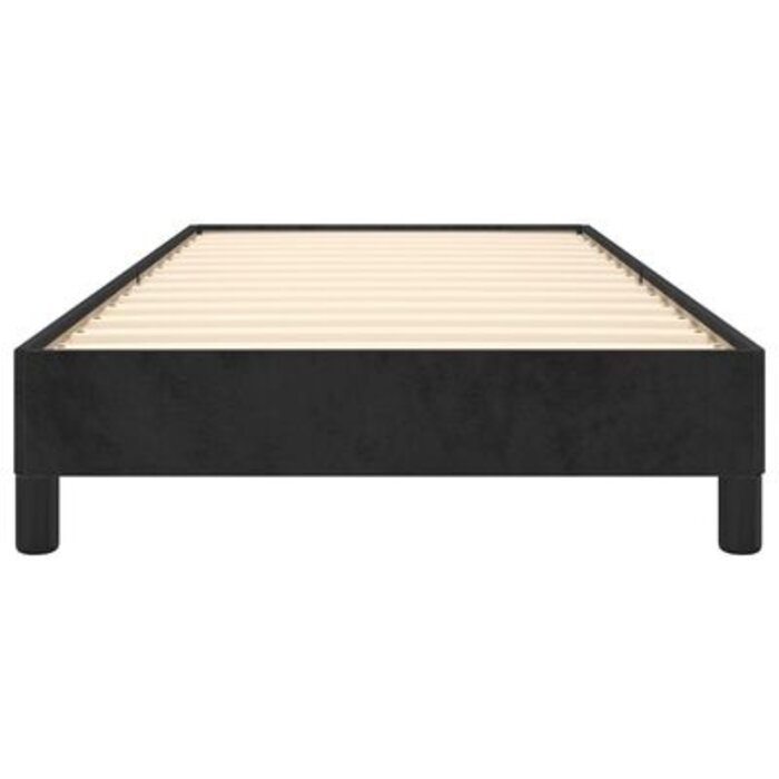 Samt Bettgestell 90x200 cm Schwarz - Bis zu 34% Rabatt auf Rückläufer