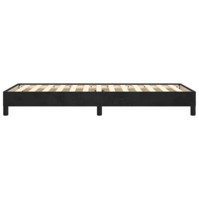 Samt Bettgestell 90x200 cm Schwarz - Bis zu 34% Rabatt auf Rückläufer