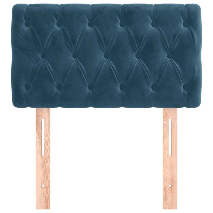 Vidaxl Samt Bettkopfteil Dunkelblau 80x78/88 cm - Jetzt bis zu 74% reduziert