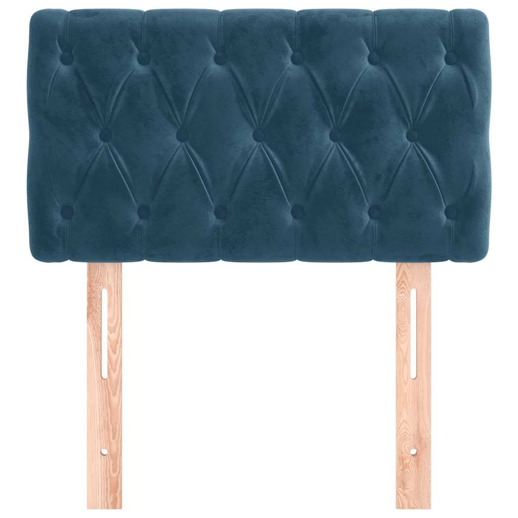 Vidaxl Samt Bettkopfteil Dunkelblau 80x78/88 cm - Jetzt bis zu 74% reduziert