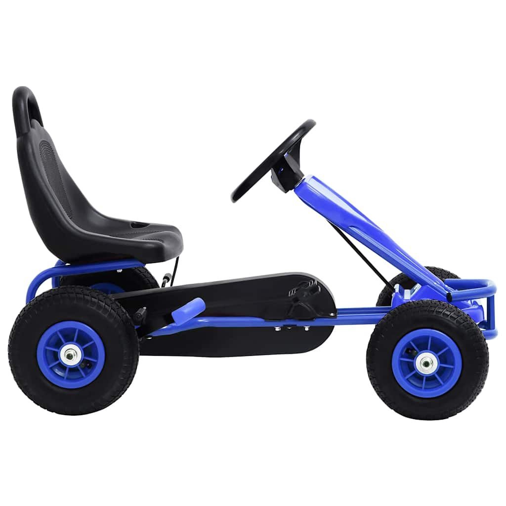 Tret-Gokart für Kinder - Blau - Luftreifen & Handbremse - bis zu 35% Rabatt