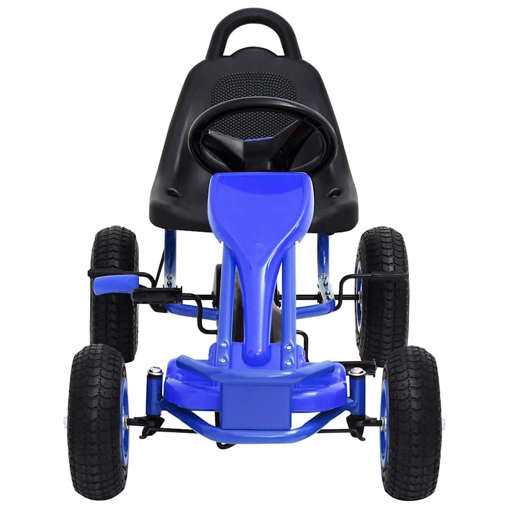 Tret-Gokart für Kinder - Blau - Luftreifen & Handbremse - bis zu 35% Rabatt