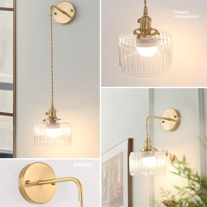 2er Set LED-Wandleuchten Retro Gold | Dimmbar & RGB | bis zu 34% Rabatt