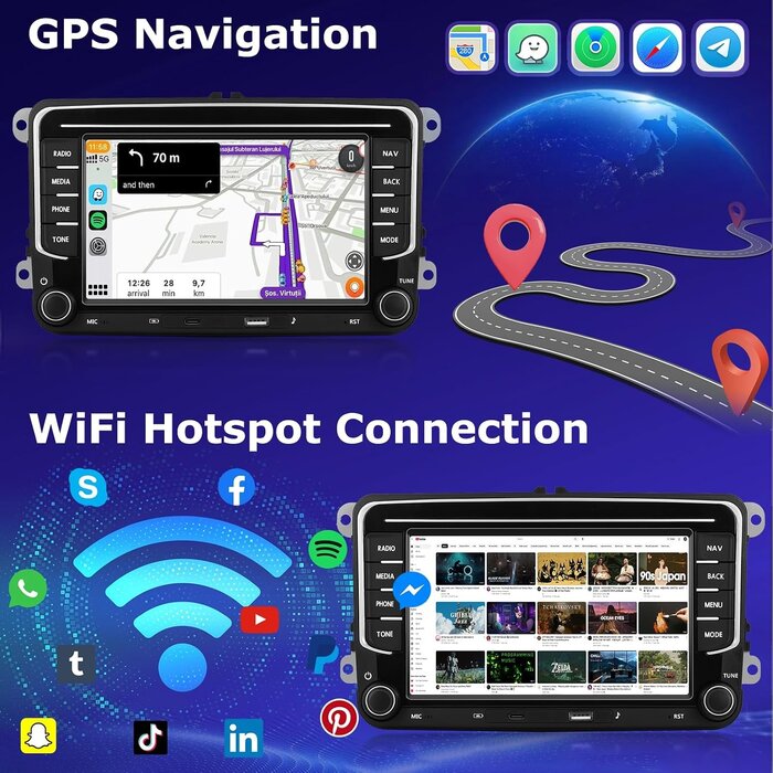 7-Zoll Android Autoradio für VW/Skoda/Seat - Bis zu 30% Rabatt!