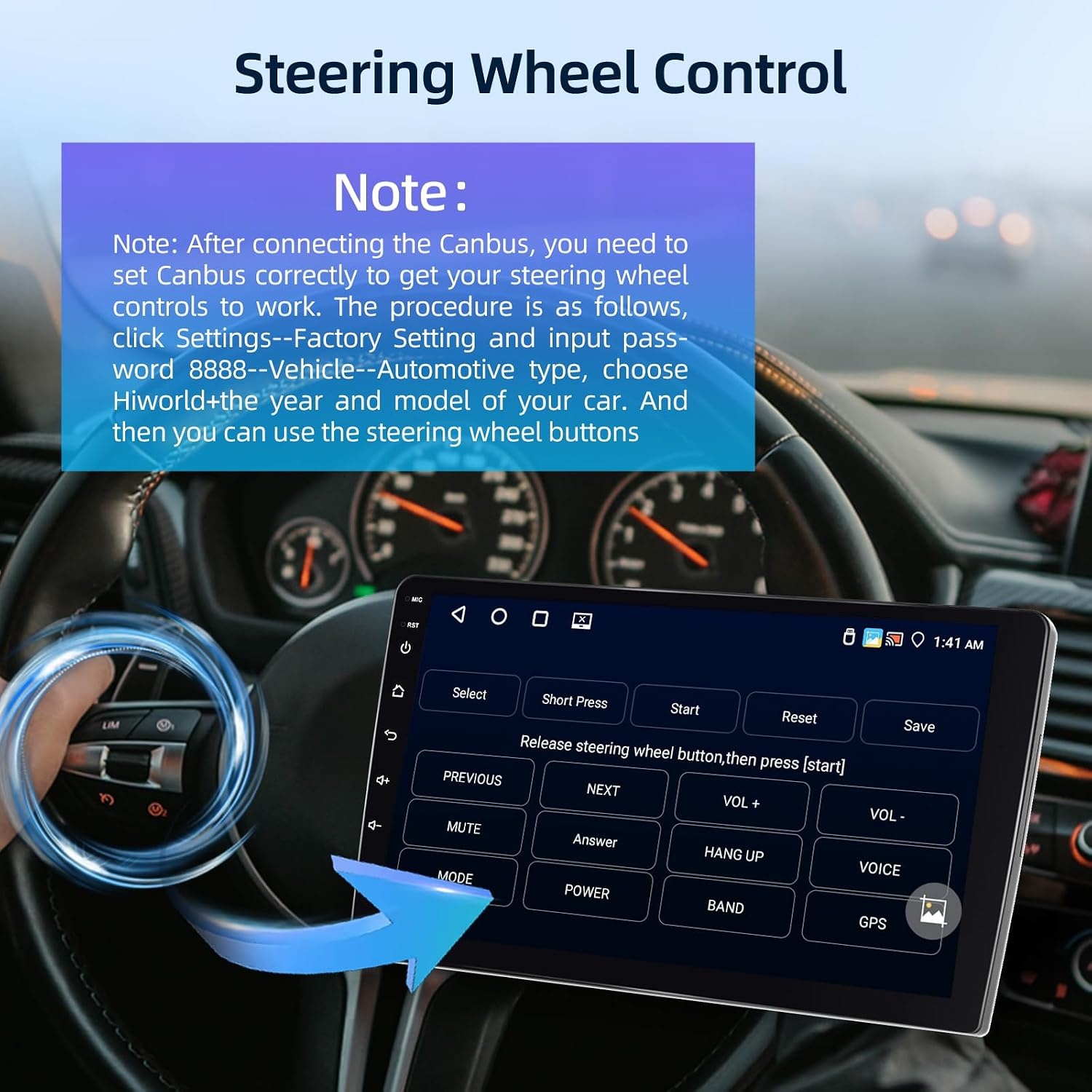 VW Polo Android Autoradio 9 Zoll - Wireless CarPlay & Android Auto - bis zu 30%