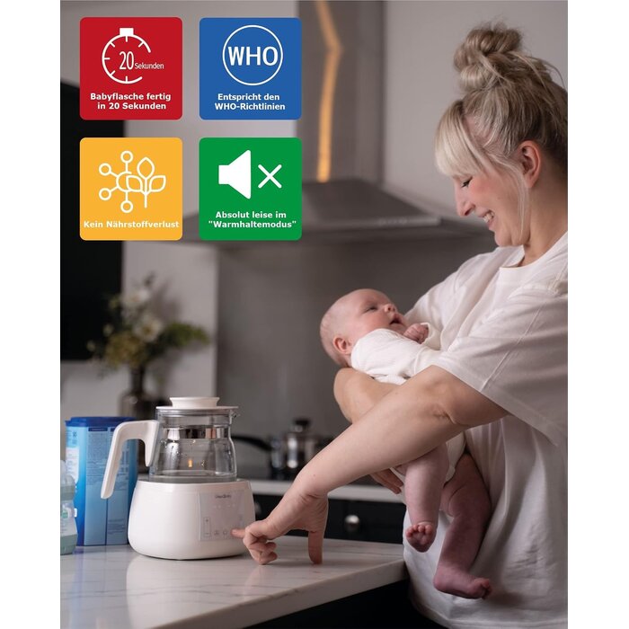 Intelligenter Babyflaschen-Zubereiter: BPA-frei, bis zu 34% Rabatt