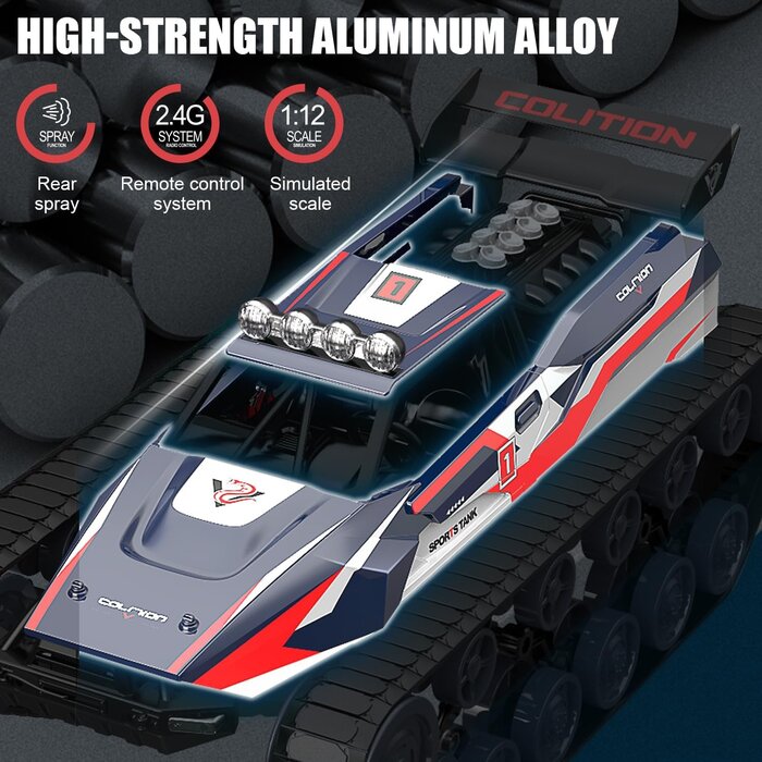 RC Offroad Panzer 1:12 4WD - Action-Crawler Rot - bis zu 33% günstiger