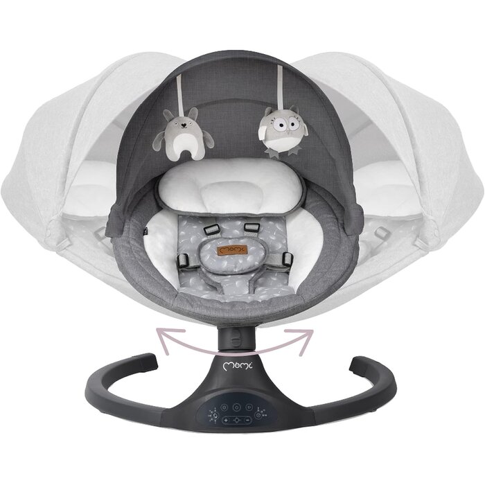 Elektrische Babyschaukel mit Bluetooth - Dunkelgrau - bis zu 34% sparen