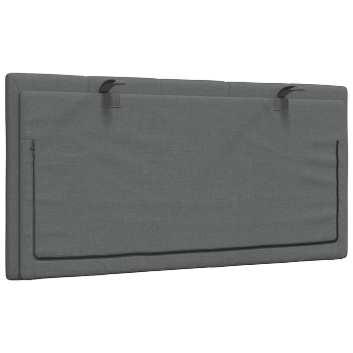 Vidaxl Bett-Kopfkissen 100 cm, Dunkelgrau - Luxuriöse Rückenstütze bis zu 60% Rabatt