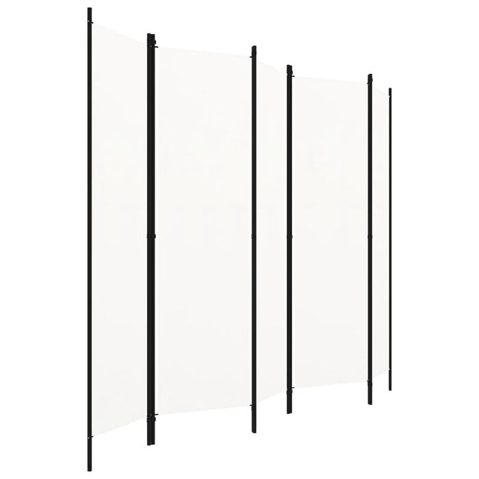 5-Paneel Raumteiler 250x180 cm - Weiß - bis zu 32% günstiger