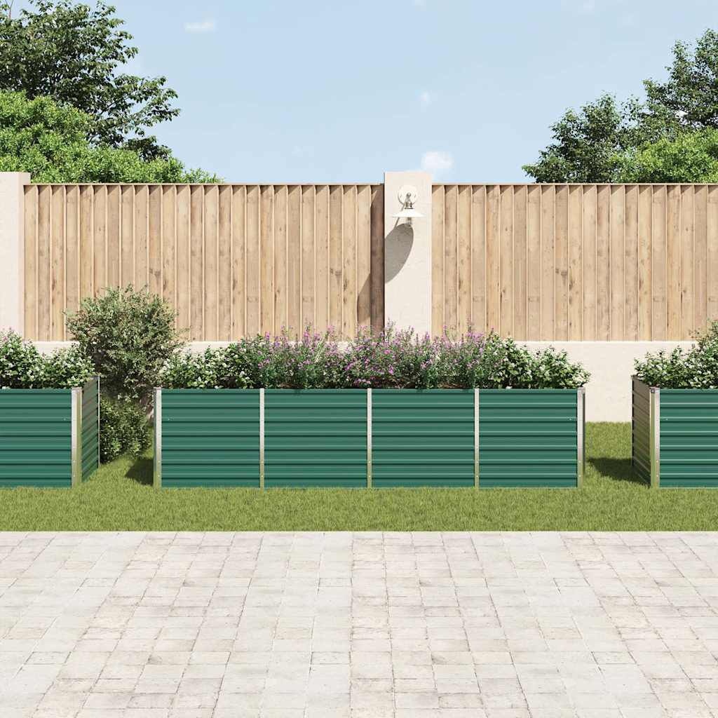Großes Hochbeet 320x80x77 cm aus Stahl - Grün - Outlet bis zu 34% günstiger