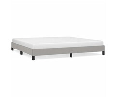 Stilvoller Bettrahmen 200x200 cm in Lichtgrau - Outlet-Angebot bis zu 41% sparen