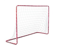 Fußballtor 183x122x61 cm rot-weiß - Robuster Garten-Kick, bis zu 38% Rabatt