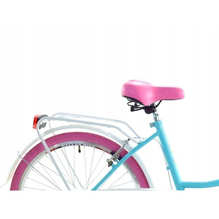 Mädchen-Citybike 26 Zoll - 7 Gänge - Meeresgrün/Pink - bis zu 26% Rabatt
