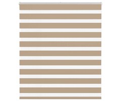 Vidaxl Doppelrollo 120x100 cm Sandbraun - Lichtregulierung bis zu 64% reduziert