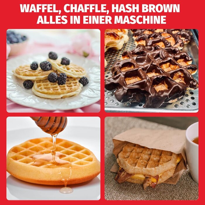 Doppel-Mini-Waffeleisen, 750W - Jetzt bis zu 32% günstiger sichern