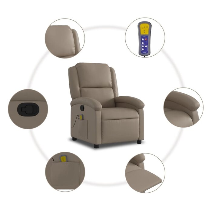Verstellbarer Massagesessel in Cappuccino - bis zu 35% Rabatt im Outlet