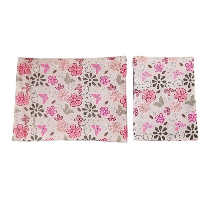 Puppenbett mit Blumenmuster inkl. Zubehör - bis zu 5% Rabatt