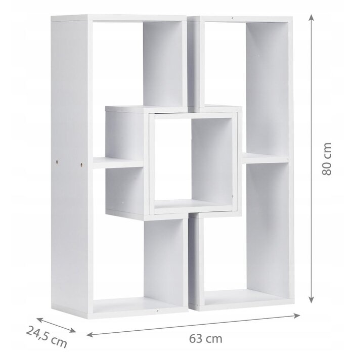 Modulares Regalsystem 63x25x80 cm - Weiß - Jetzt bis zu 12% Rabatt sparen