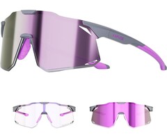 Photochrome Sportbrille UV400 - Unisex Rad- & Laufbrille - bis zu 38% Rabatt