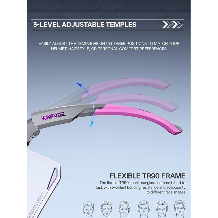 Photochrome Sportbrille UV400 - bis zu 32% Rabatt auf Rückläufer